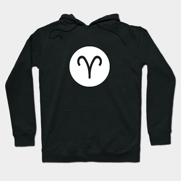 Aries Star Symbol Hoodie by Jambo Designs